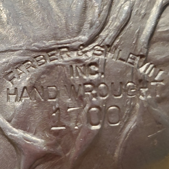 Vintage Farber & Shlevin Hand Wrought Tray #1700 - Picture 6 of 6